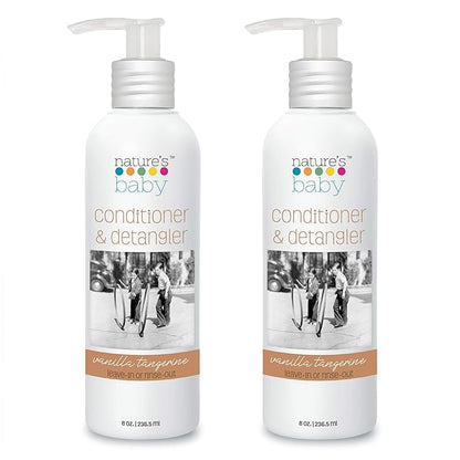 Nature's Baby Conditioner & Detangler - Formulated for Problem and Sensitive Skin 8 oz (2 Pack)