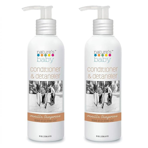Nature's Baby Conditioner & Detangler - Formulated for Problem and Sensitive Skin 8 oz (2 Pack)