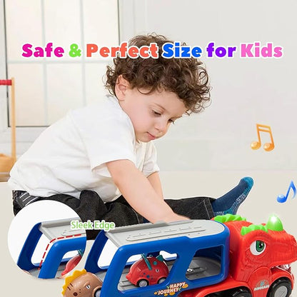 Dinosaur Truck Toys, 9 in 1 Dinosaur Trucks 8 Pull 3+ Year