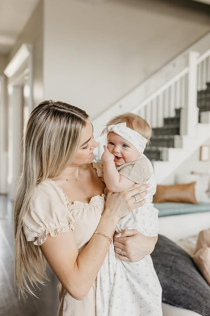 Copper Pearl Baby Bows: Stylish Headbands for Baby Girls, Premium Soft and Stretchy Baby Headbands