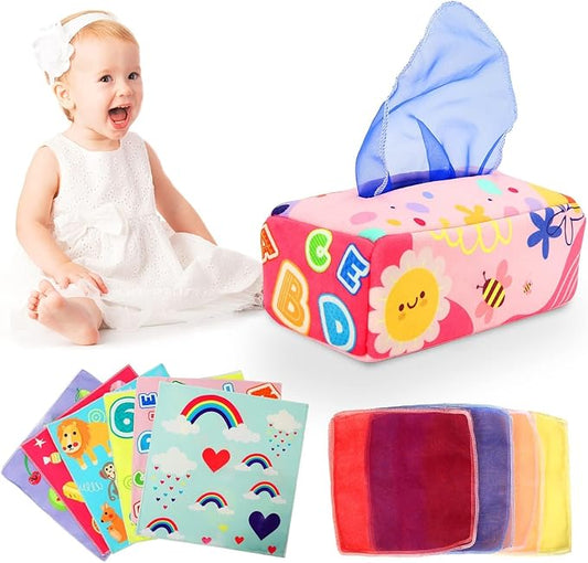 YOGINGO Baby Toys 6 to 12 Months - Baby Tissue Box Toys 1 Year