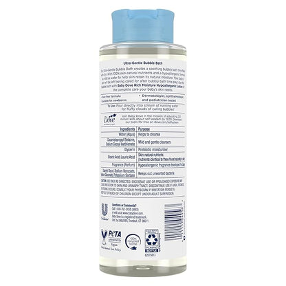 Baby Dove Bubble Bath Rich Moisture for nourished Skin and 16 oz