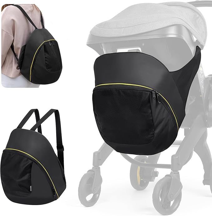 Upperkids Storage Bag Compatible with Doona Infant Car Seat Stroller, Stroller Accessories, Large Capacity Diaper Bag, Easy Access Zipper Design, Wearable Backpack, Stroller Organizer Bag, All Day Bag