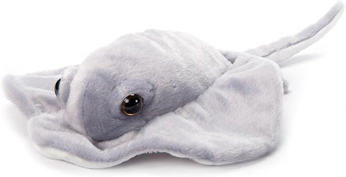 The Petting Zoo Stingray Stuffed Animal Plushie Slap Bracelet, Gifts for Kids, Slapstix Sealife Animals, Grey Stingray Plush Toy, 10 inches