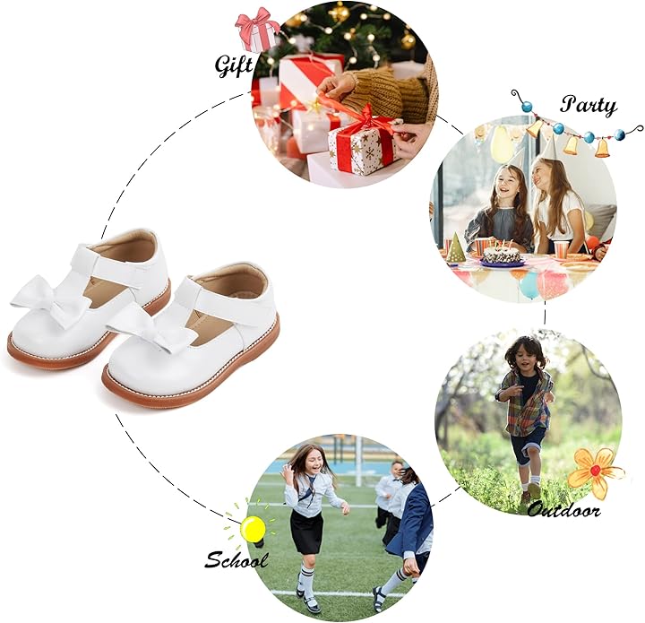 Felix & Flora Toddler Little Girl Mary Jane Dress Shoes