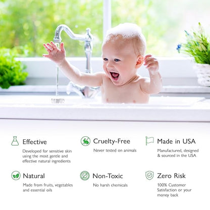 SoCal Suds & Company - Organic Foaming Baby Wash & Shampoo 6oz, 2-Pack