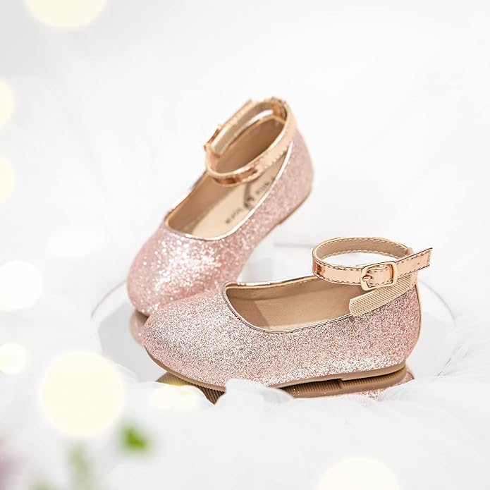 Felix & Flora Girls Toddler Little Ballet Shoes - Flower