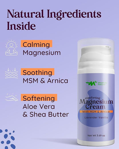 Magnesium Cream For Kids and Babies - Calming Body Lotion for Bedtime 3.69 oz