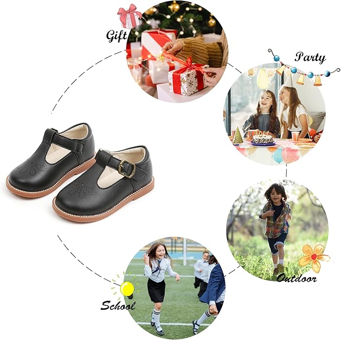 Felix & Flora Toddler Little Girl Mary Jane Dress Shoes