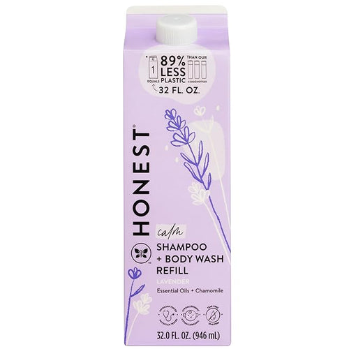 The Honest Company 2-in-1 Cleansing Shampoo + Body Wash Refill Carton | Gentle for Baby 32 fl