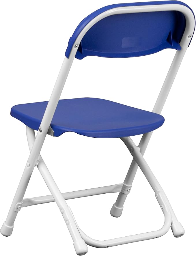 Flash Furniture Timmy 10 Pack Kids Blue Plastic Folding Chair