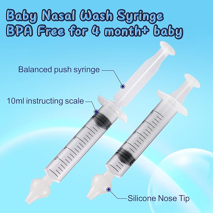 Nasal Syringe for Baby ( Yellow ) - 4PCS