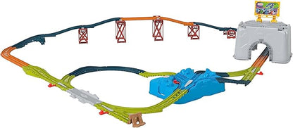 Thomas & Friends Toy Train Tracks Set, Connect & Build Bucket, 34-Piece Expansion Pack for Diecast & Motorized Trains, Kids Ages 3+ Years
