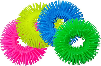 4Pack Squishy Sensory Bracelets Toys Stretchy Fidget Soft Bracelet Stress Relief for Kids