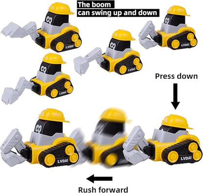 Toy Vehicles for Toddlers 2-4,4PCS Car Toys for Toddlers 1-3 6-12-18 Months 1 2 3 Year
