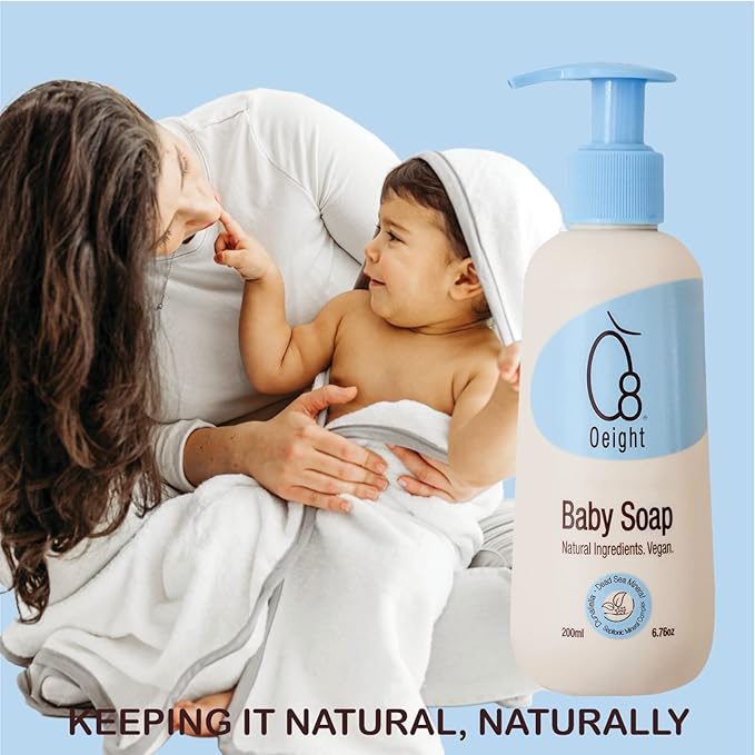 Oeight Baby Natural Soap | Bath Soap for Newborn Baby 200ml, Baby