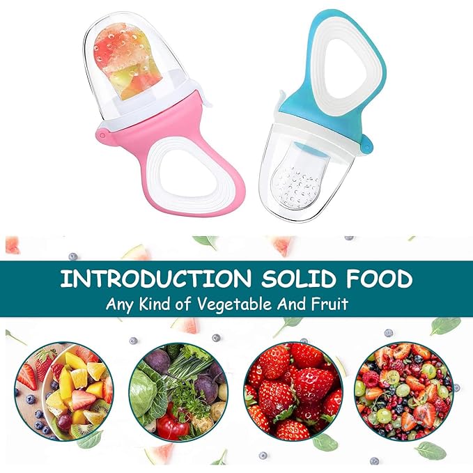Generic Baby fresh fruit feeder, baby fruit feeder pacifier (Pink)