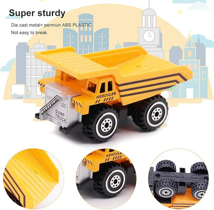 Childom Engineering Vehicle Toys Set Alloy Construction Big Forklift,Single Drum Roller