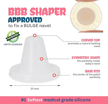 Patented-Baby Belly Button Shaper Plug- Baby Belly Band - Hernia Belt