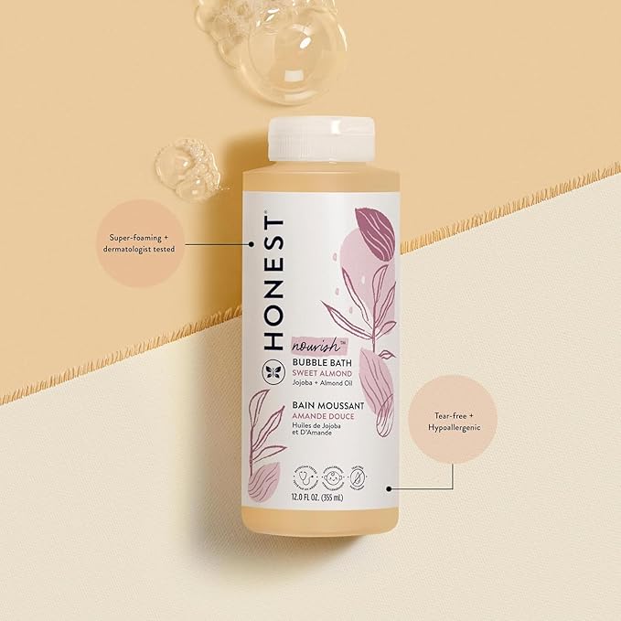 The Honest Company Foaming Bubble Bath | Gentle for Baby 12 fl