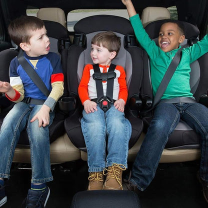 Cosco Kids Finale DX 2-in-1 Booster Car Seat, Forward Facing Toddler Car Seat (30-65 lbs) and Belt Positioning High Back Booster Seat (40-100 lbs), Sport Blue