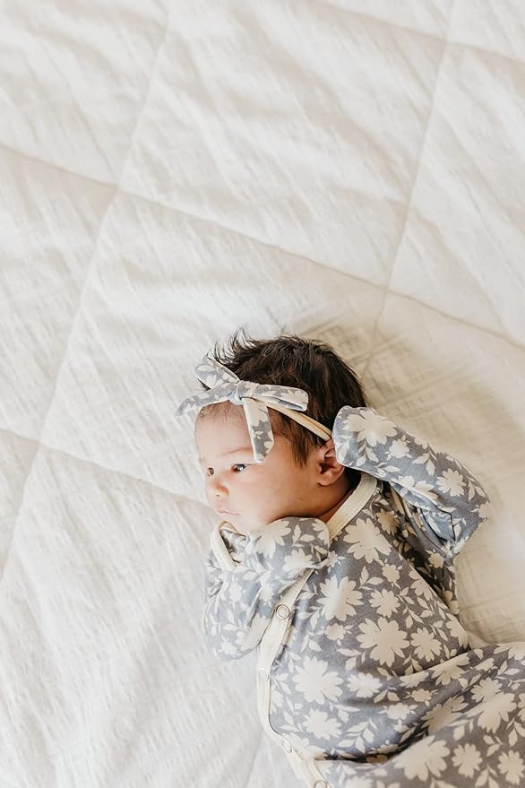 Copper Pearl Baby Bows: Stylish Headbands for Baby Girls, Premium Soft and Stretchy Baby Headbands