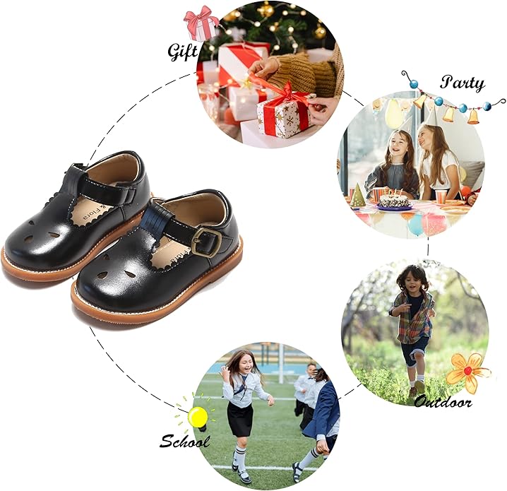 Felix & Flora Toddler Little Girl Mary Jane Dress Shoes