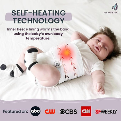 Baby Belly Band for Gas & Colic Baby Relief - Self Heating Belly Band Baby Belly Button Band Colic Band Tummy Wrap for Babies Colic Belt Baby Gas Wrap Colic Baby Relief Newborn