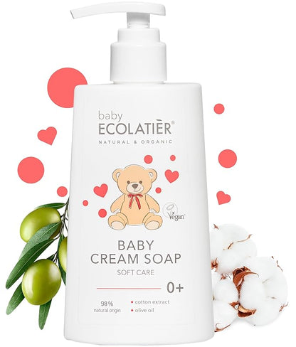 Ecolatier Baby Soap, 98% Natural Ingredients 8.5 fl