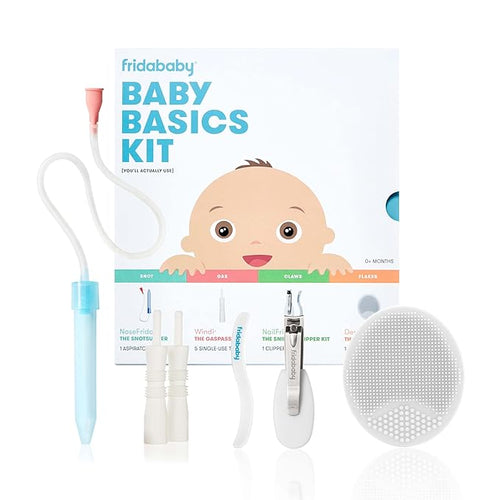 Frida Baby Basics Kit | Baby Essentials Kit Includes Nasal Aspirator Snotsucker, NailFrida Nail Files