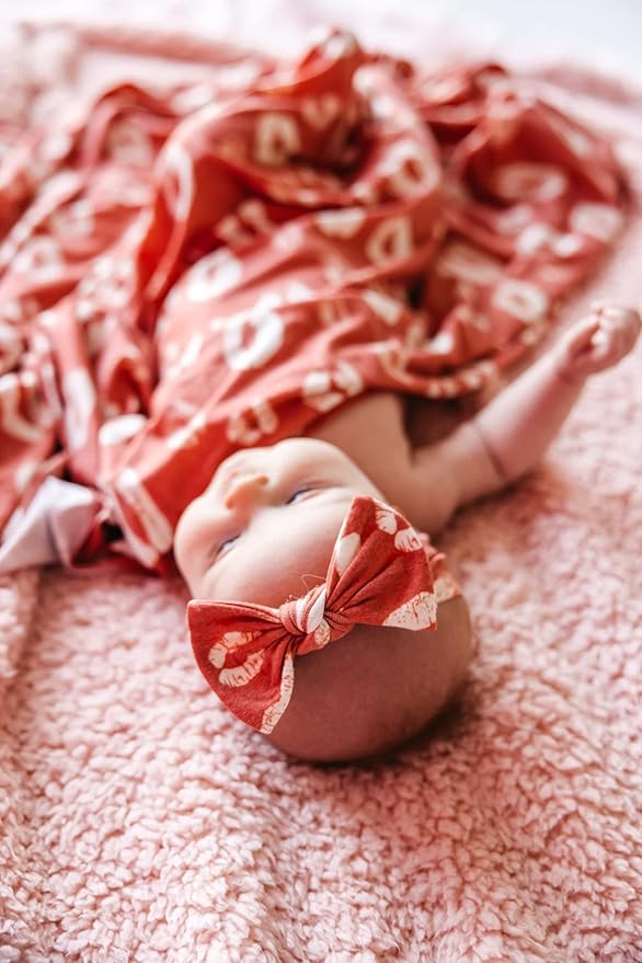 Copper Pearl Baby Bows: Stylish Headbands for Baby Girls, Premium Soft and Stretchy Baby Headbands