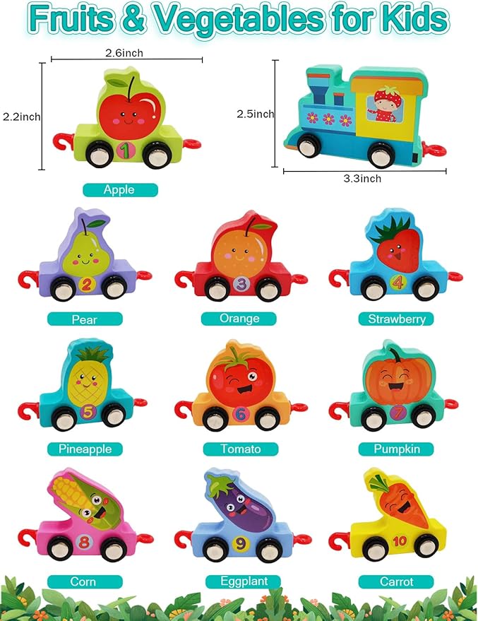 Toddler Toys for 2 4 3 Year Old Boys and 2-5 Montessori 2 Year 11 PCS