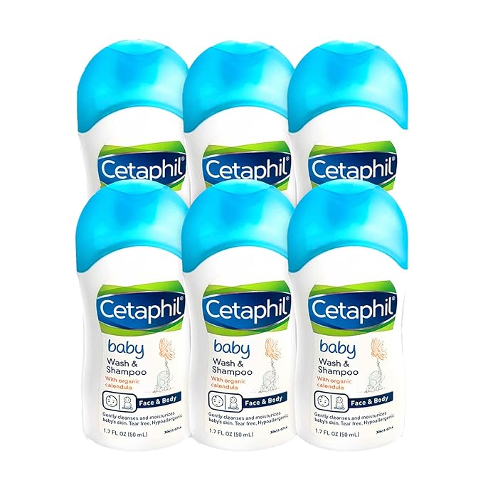Baby Shampoo and Body Wash by Ceta phil, Travel size 6), 1.7