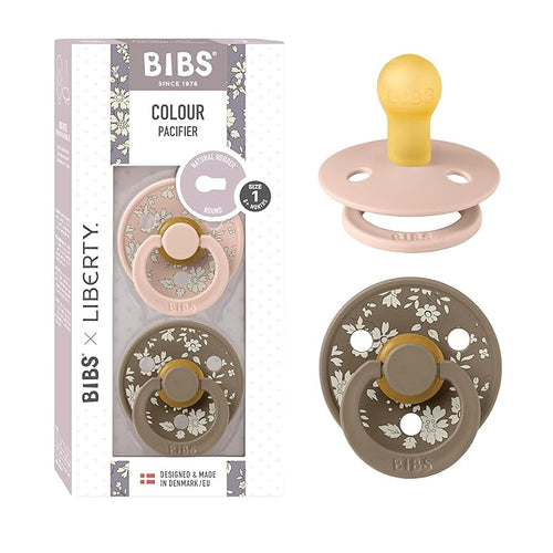 BIBS Liberty Pacifier | 2 Colour Natural Rubber Latex Soothers
