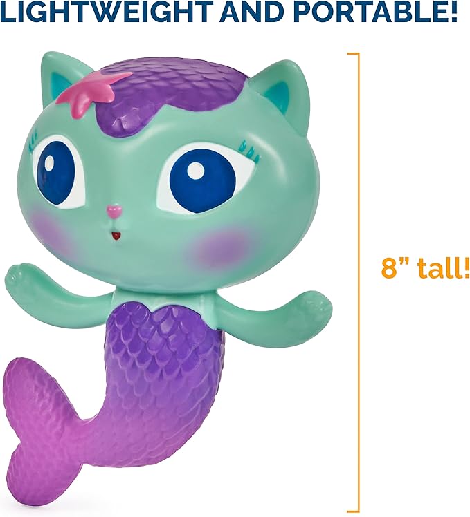 SwimWays Gabby’s Dollhouse Mercat Floatin' Figures, Swimming Pool Accessories & Kids Pool Toys, Gabby's Dollhouse Party Supplies & Water Toys for Kids Aged 3 & Up
