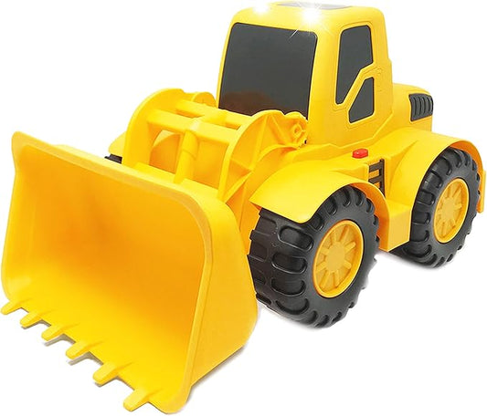 Boley Builders Large Bulldozer Front Loader Truck with Lights and