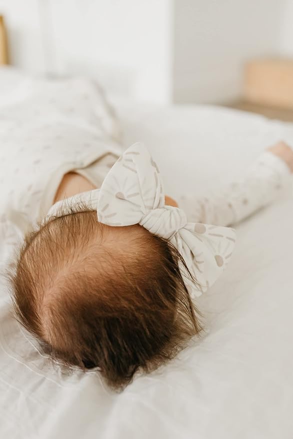 Copper Pearl Baby Bows: Stylish Headbands for Baby Girls, Premium Soft and Stretchy Baby Headbands