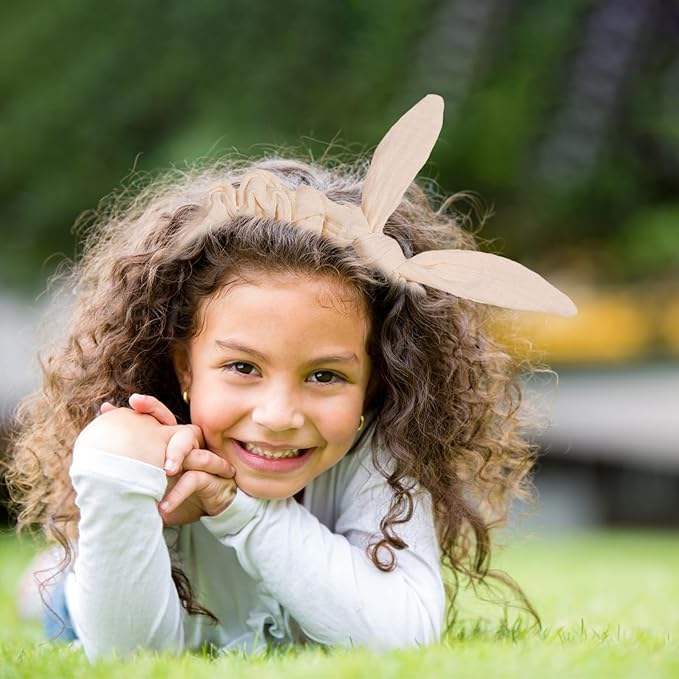 Bunny Ears Headband - 1Pcs Rabbit Ear Hairbands Beige Spa