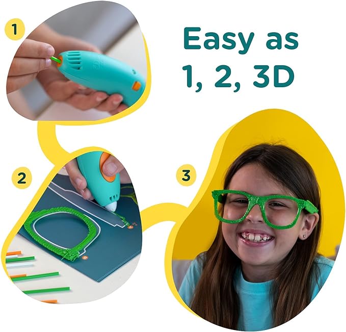 3Doodler Start+ Essentials (2024) 3D Pen Set for Kids, Easy to Use, Learn from Home Art Activity Set, Educational STEM Toy for Boys & Girls Ages 6+