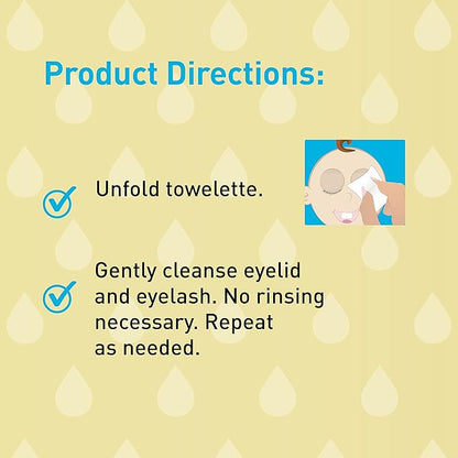OCuSOFT Baby Eyelid and Eyelash Cleanser, Pre-Moistened Towelette 20 Count
