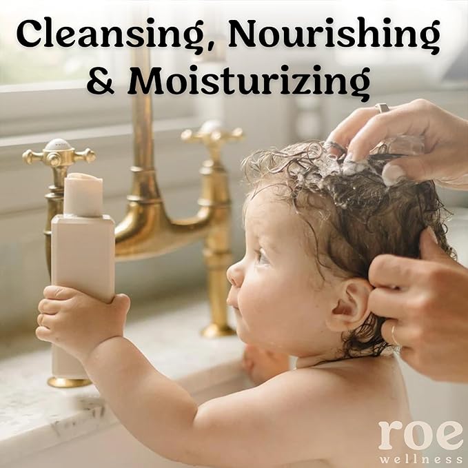 Roe Wellness- Toddler & Baby Body Wash & Shampoo Moisturizing Clean Ingredients | Suitable for Sensitive Skin, Fragrance-Free 9.4 fl
