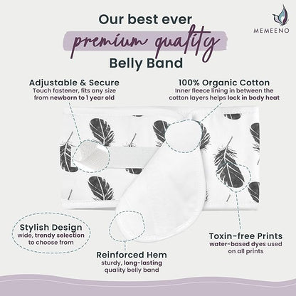 Baby Belly Band for Gas & Colic Baby Relief - Self Heating Belly Band Baby Belly Button Band Colic Band Tummy Wrap for Babies Colic Belt Baby Gas Wrap Colic Baby Relief Newborn