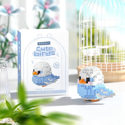 Birds Building Blocks for Adults Mini Building Blocks Birds Building Bricks Toy Micro Block Building Set Gift for Kids and Adults-242 PCS(Lovebird)