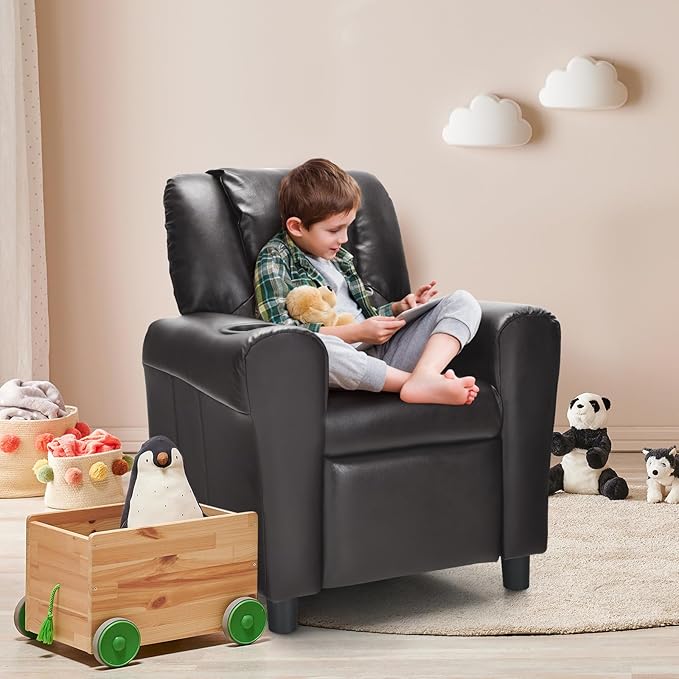 Charles Kids Recliner Chair, Coffee