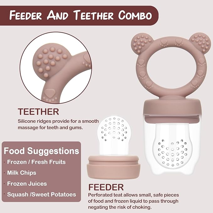 Baby Breastmilk Popsicle Molds & Baby Fruit Feeder (3 Pack), WAJIAYON Baby Food Freezer Tray Storage Containers