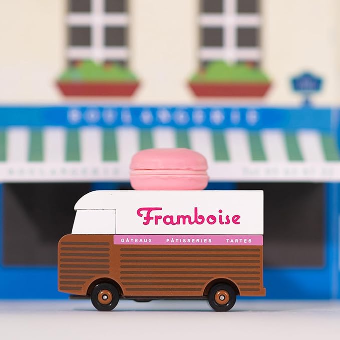 Candylab Toys CANDYCAR® Wooden Food Truck Collection - Framboise Macaron