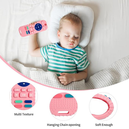 Hooku 2 Pack Silicone Teething Toys for Babies 0-6 Months, Teethers for Babies 6-12 Months
