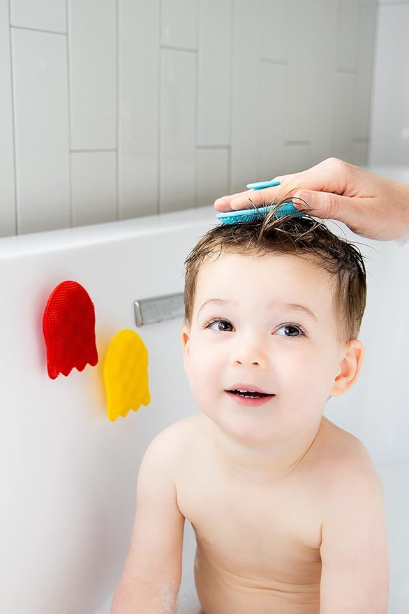 Ubbi Hooded Towel, Sink Bather & Silicone Sponge Bundle 3 Cradle
