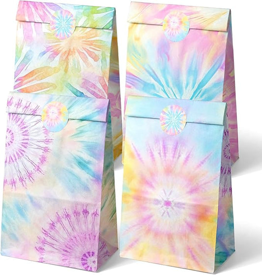 Tie Dye Party Favor Bags Tie Dye Goodie Bags Tie Dye Party Favors for Kids Tie Dye Birthday Party Supplies