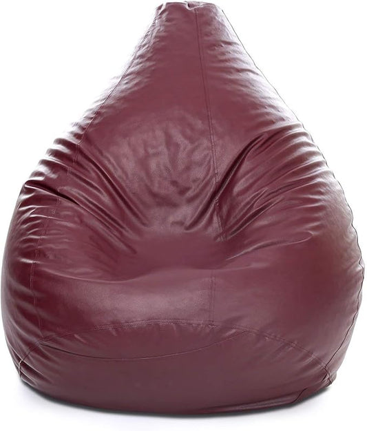 Bean Bag Cover Recliner Bean Bag Cover Organizing Storage Water Resistant Furniture for Kids and Adults Color Marron Size XXL (42 x 24) Inches